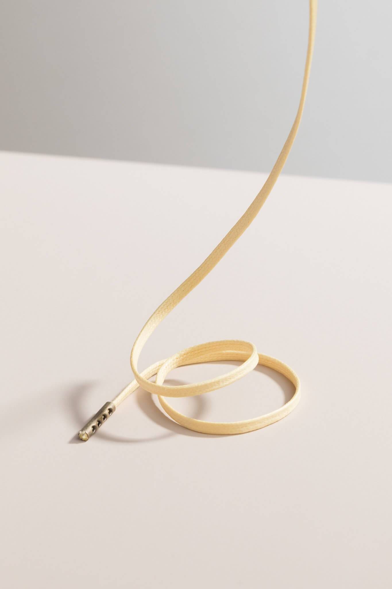 Chardonnay - 3mm Flache Gewachste Schnürsenkel