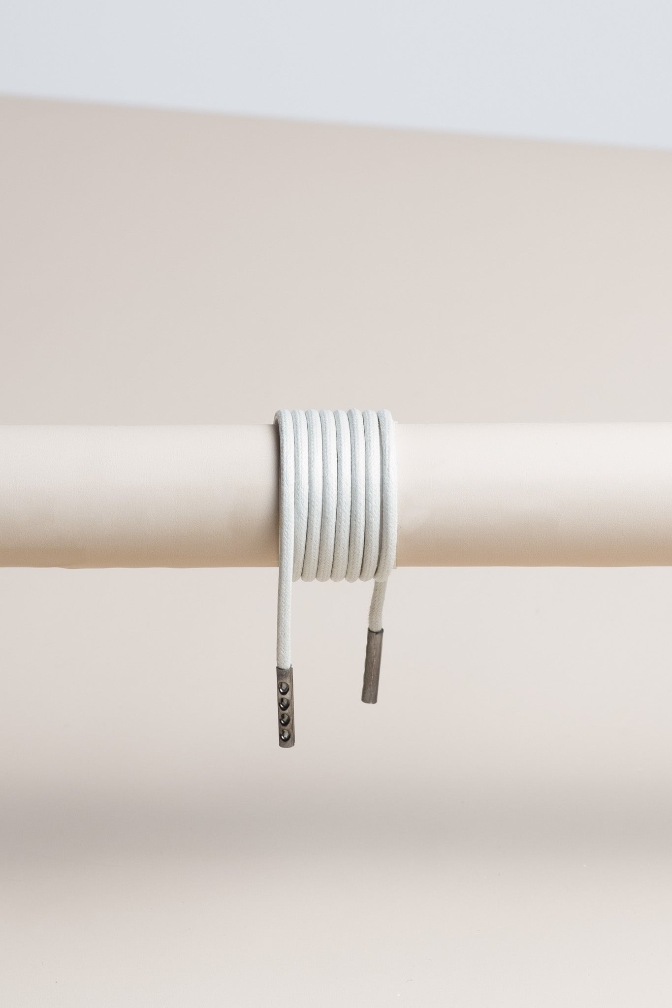 Hellgrau - Runde Gewachste Schnürsenkel | Senkels