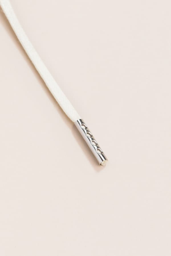 Off White - 4mm round waxed shoelaces for boots and shoes made from 100% organic cotton - Senkels