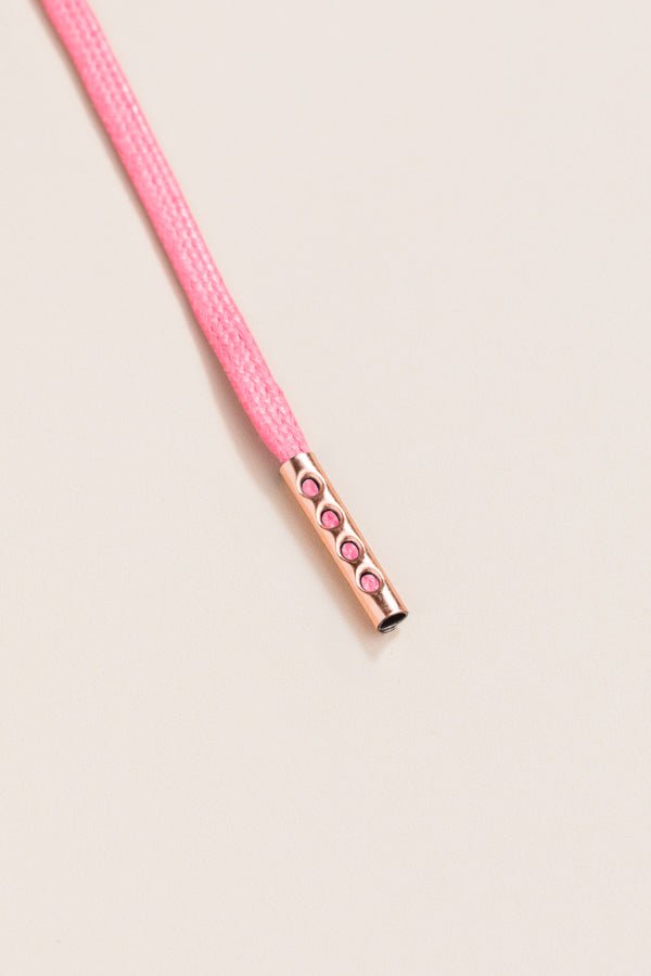 Pink round sale shoelaces