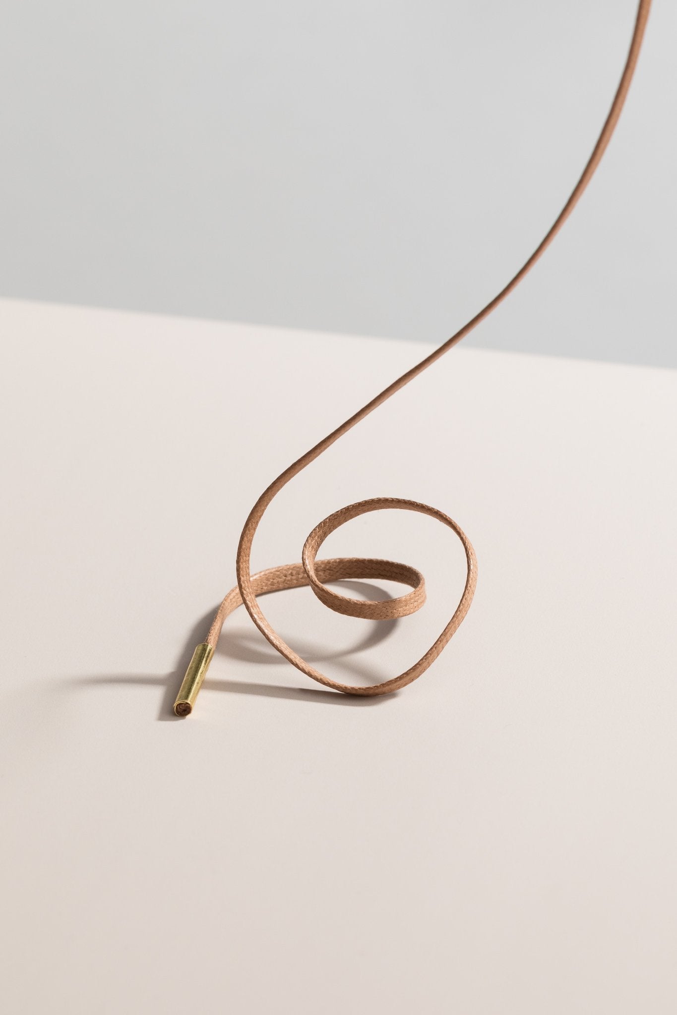 Taupe - 3mm Flache Gewachste Schnürsenkel