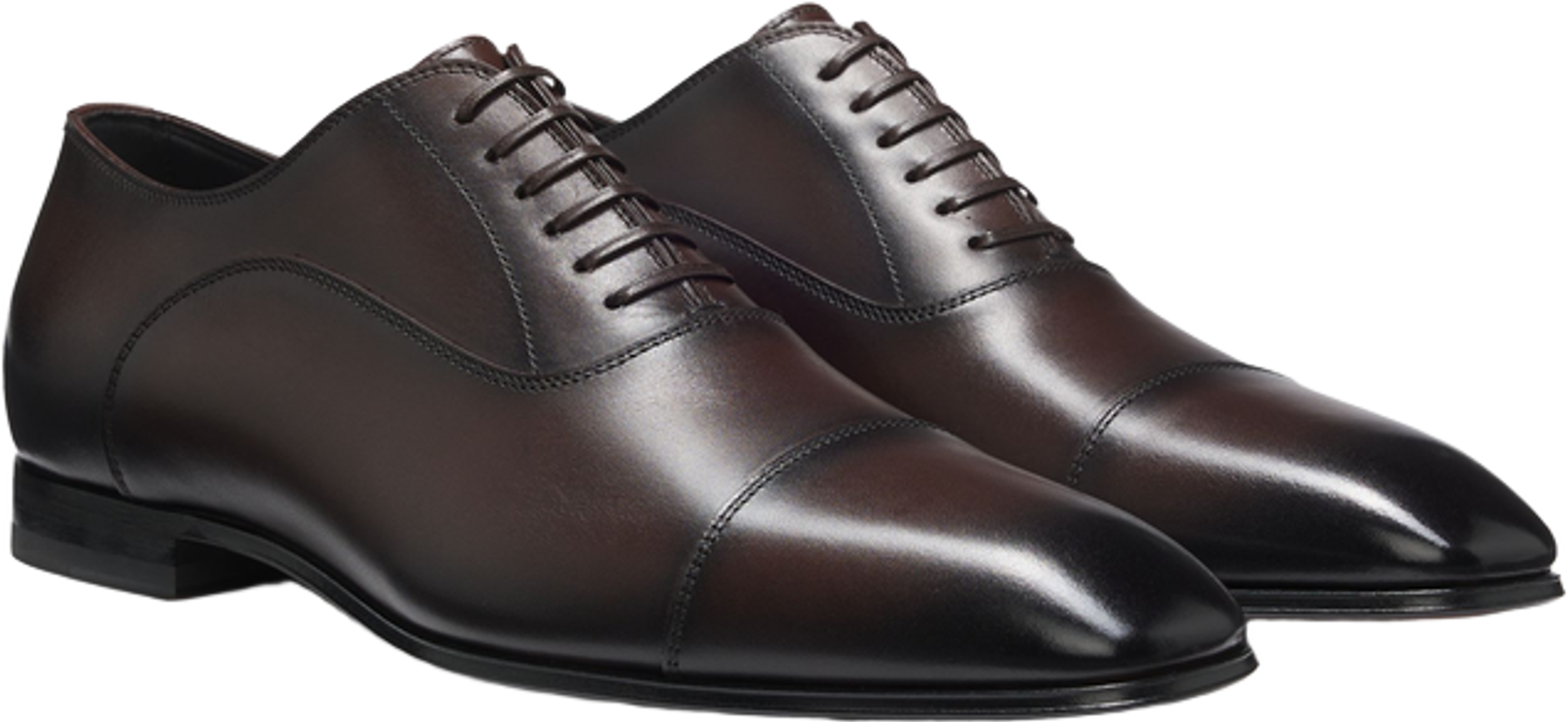 Hugo Boss Boss By Beckham Cap-Toe Oxford Shoes In Leather