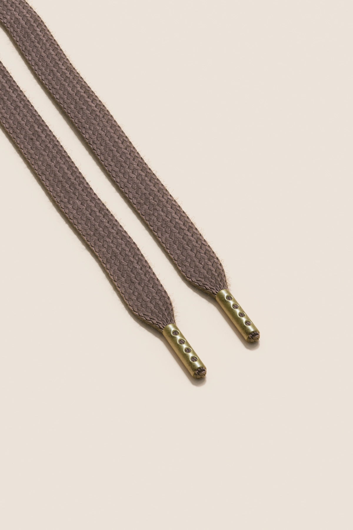 Senkels Mauve Grey  Sneaker Shoelaces with Brass Aglets