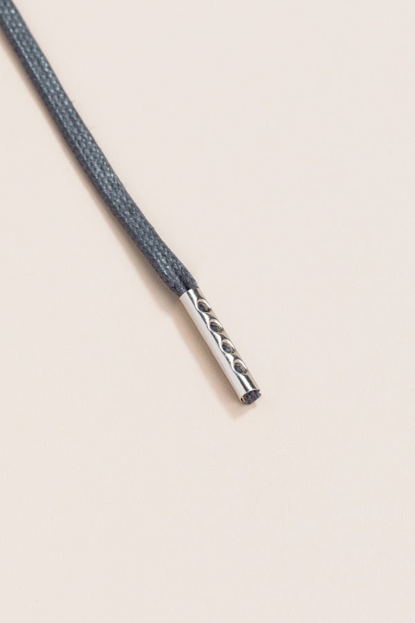 Charcoal Grey - Round Waxed Shoelaces | Senkels