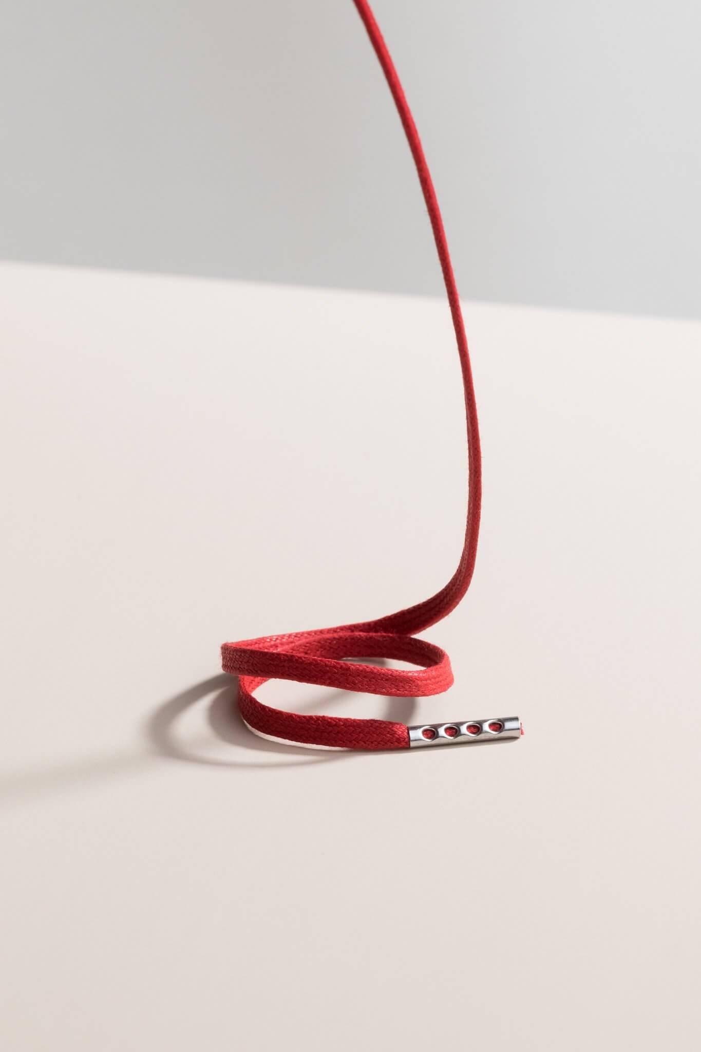 Cherry - 3mm Flat Waxed Shoelaces